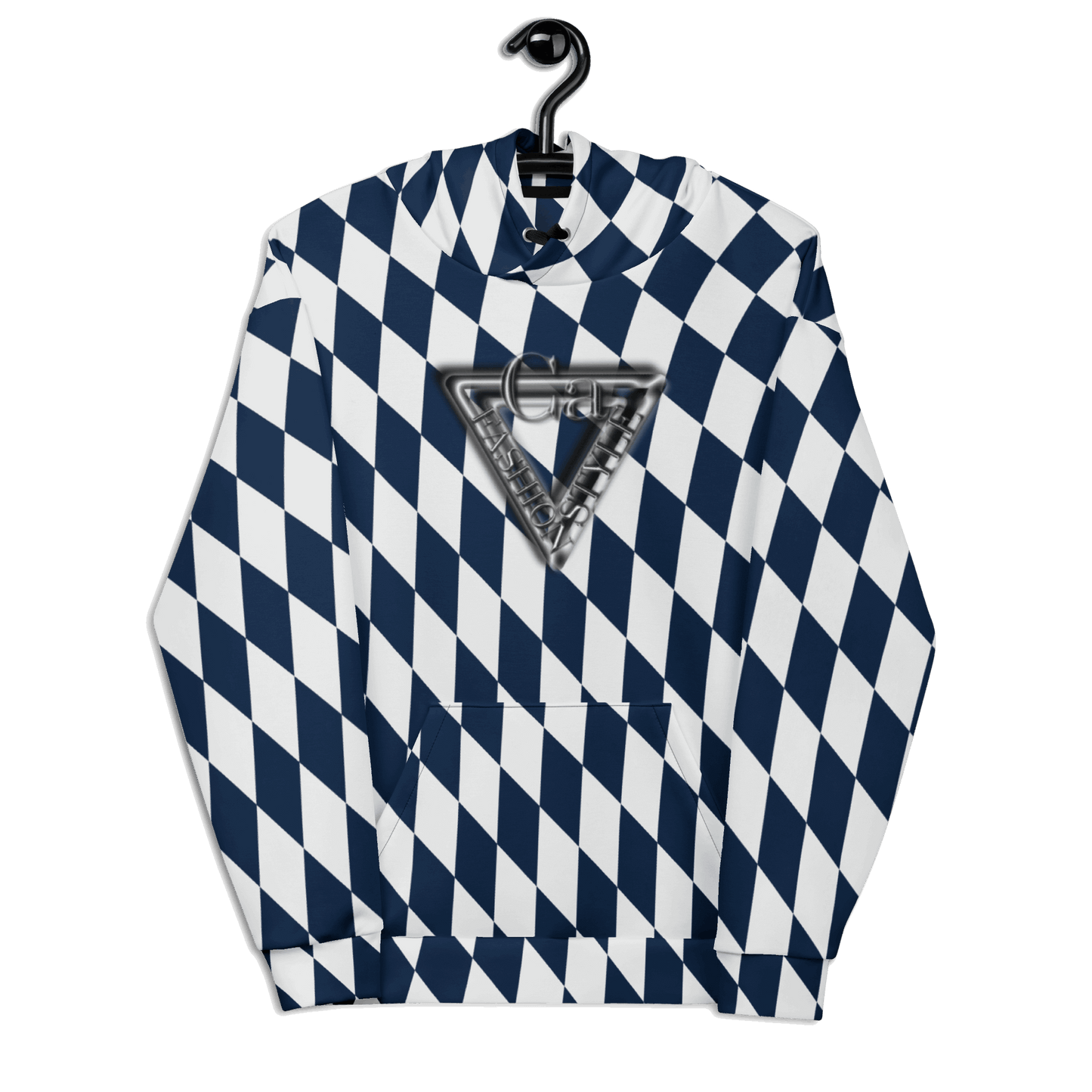 CaRaUaNa Unisex Hoodie Blue white CaRaUaNa Fashion