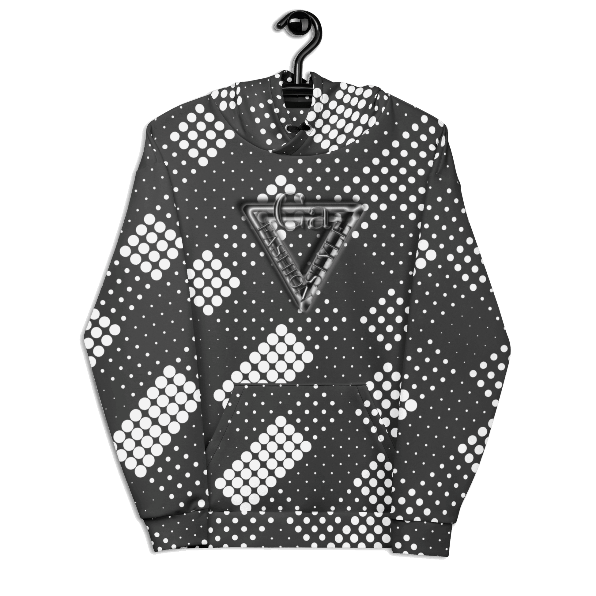 CaRaUaNa Unisex Hoodie Grey white CaRaUaNa Fashion