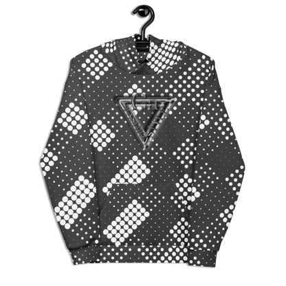 CaRaUaNa Unisex Hoodie Grey white CaRaUaNa Fashion