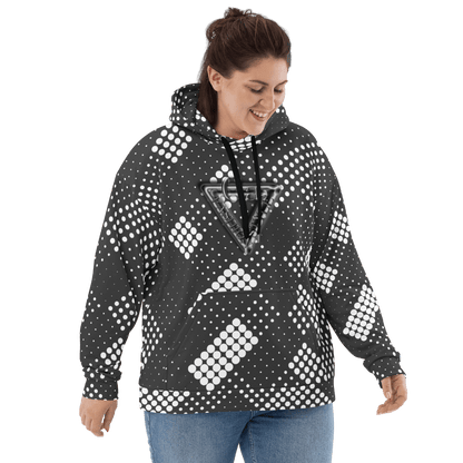 CaRaUaNa Unisex Hoodie Grey white CaRaUaNa Fashion