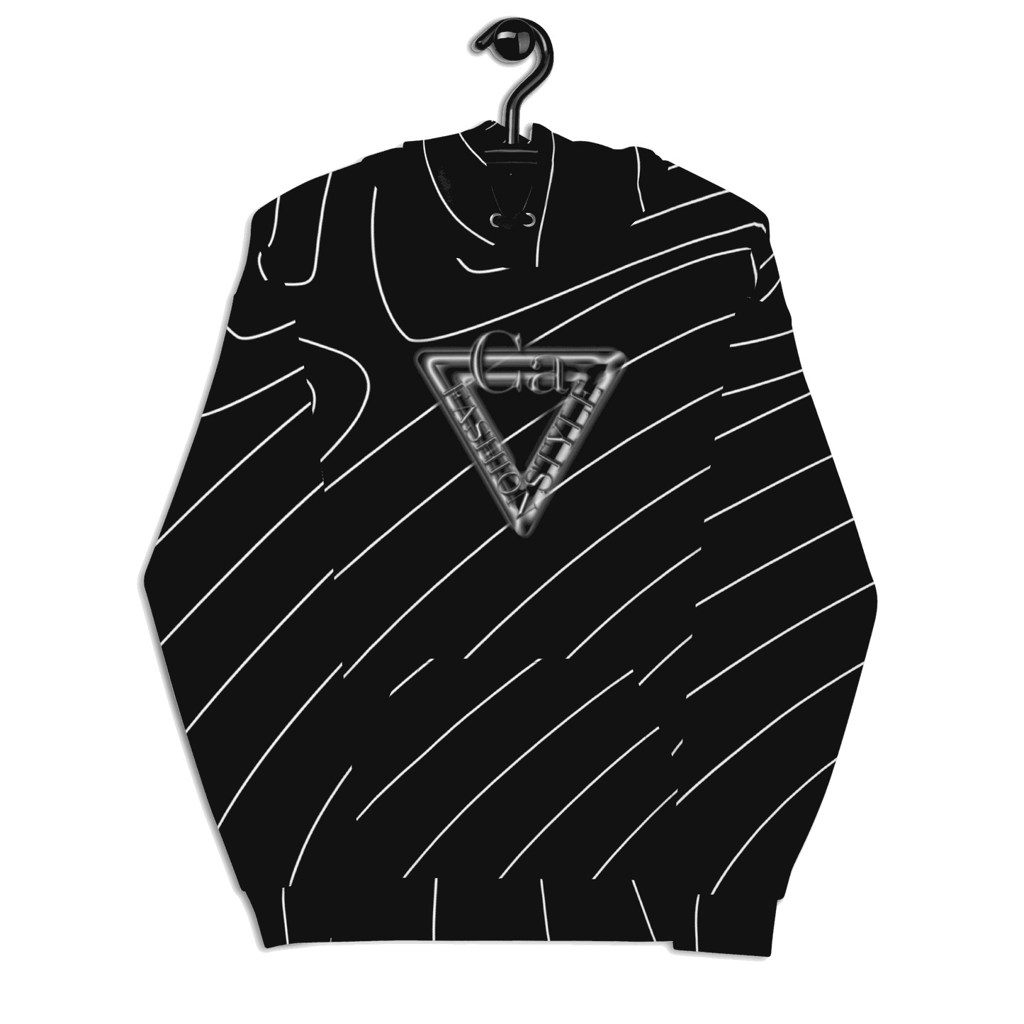 CaRaUaNa Unisex Hoodie Black Branded CaRaUaNa Fashion