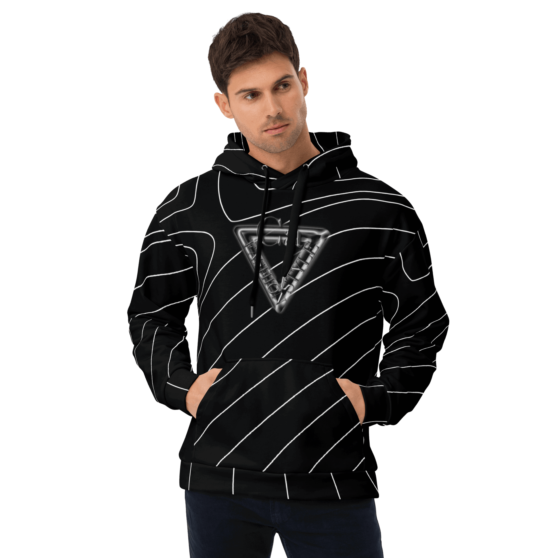 CaRaUaNa Unisex Hoodie Black Branded CaRaUaNa Fashion