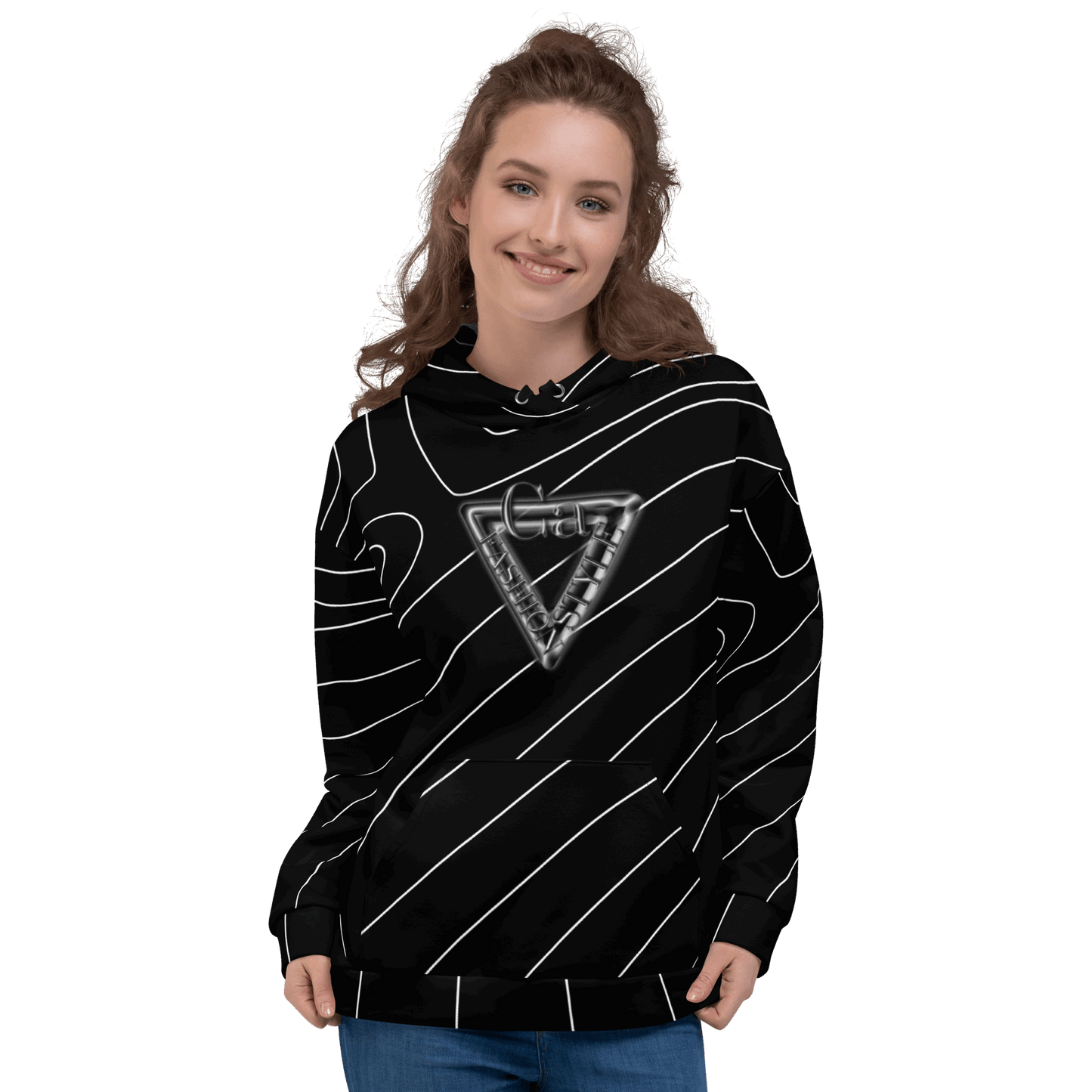 CaRaUaNa Unisex Hoodie Black Branded CaRaUaNa Fashion