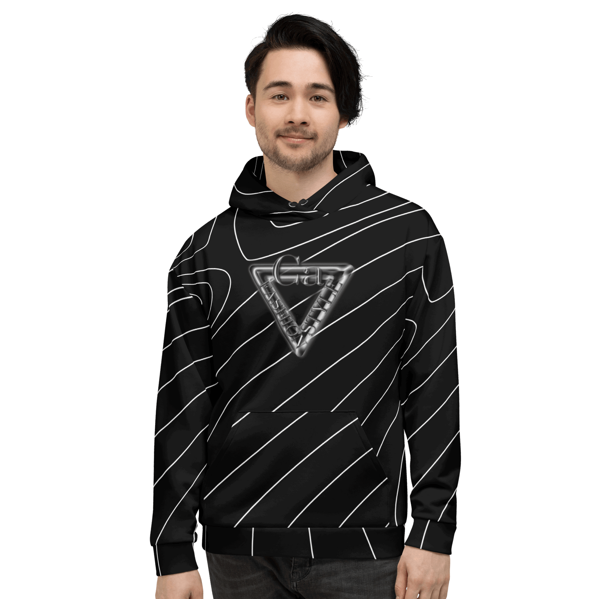 CaRaUaNa Unisex Hoodie Black Branded CaRaUaNa Fashion