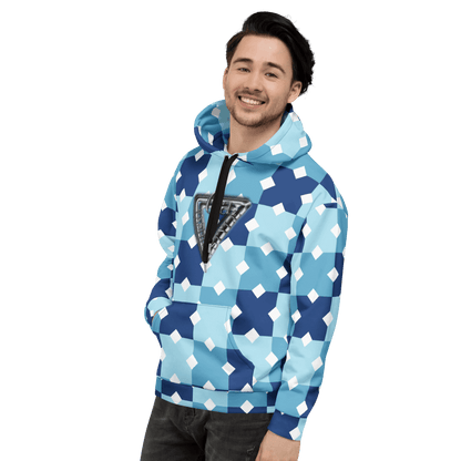 CaRaUaNa Unisex Hoodie Blue white Branded CaRaUaNa Fashion