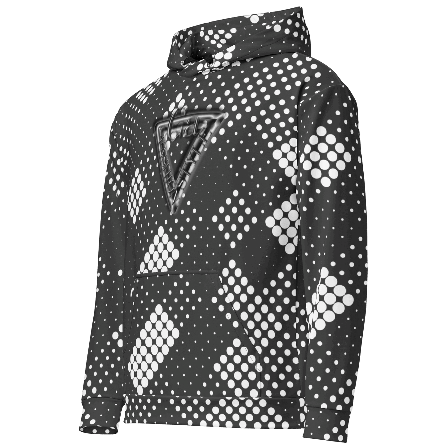 CaRaUaNa Unisex Hoodie Grey white CaRaUaNa Fashion