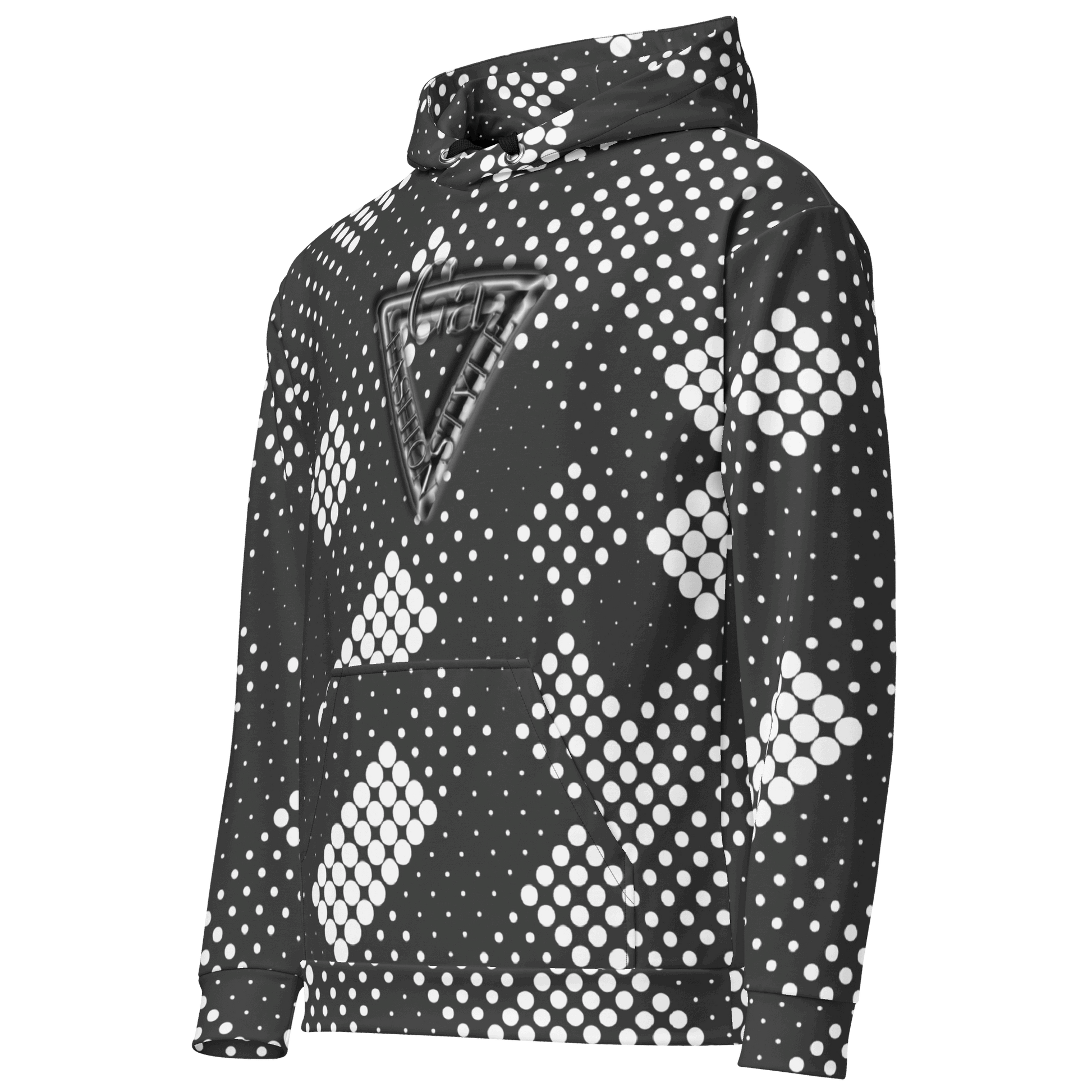 CaRaUaNa Unisex Hoodie Grey white CaRaUaNa Fashion