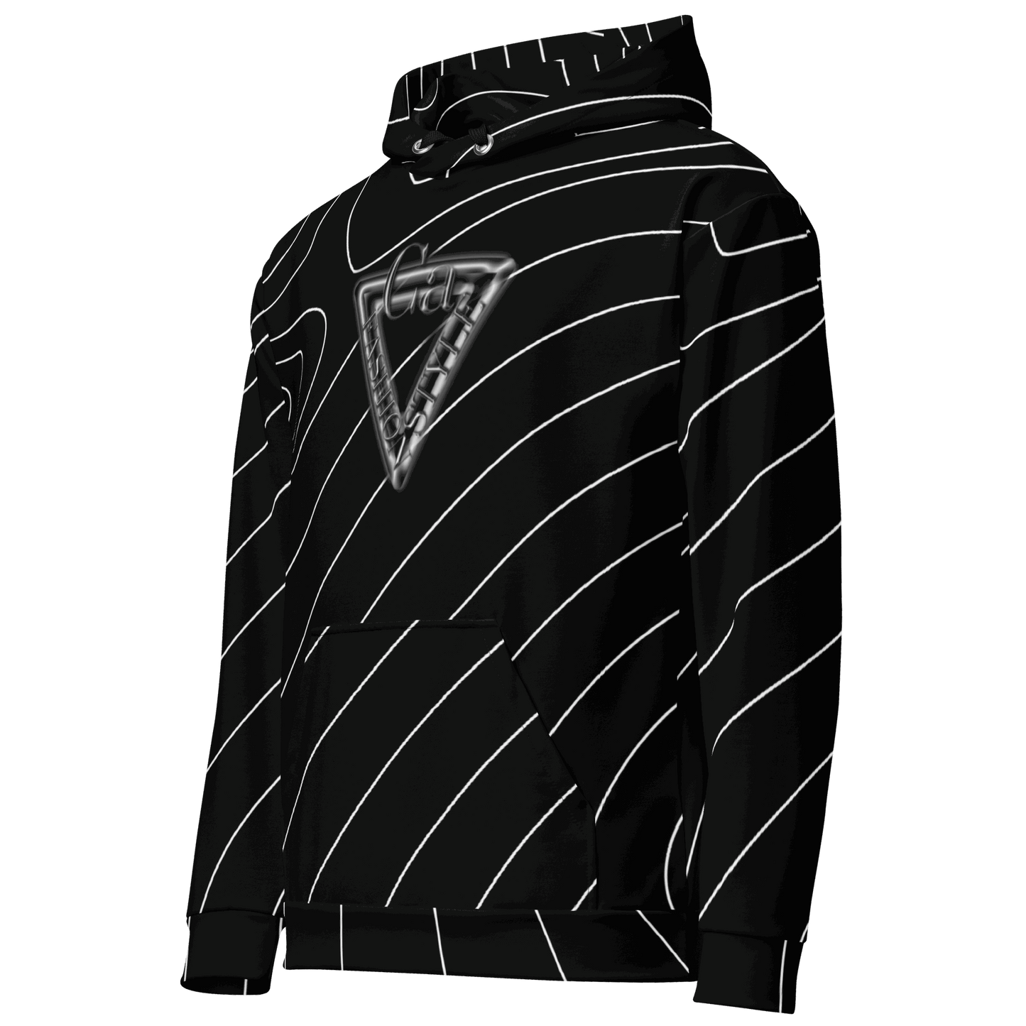 CaRaUaNa Unisex Hoodie Black Branded CaRaUaNa Fashion