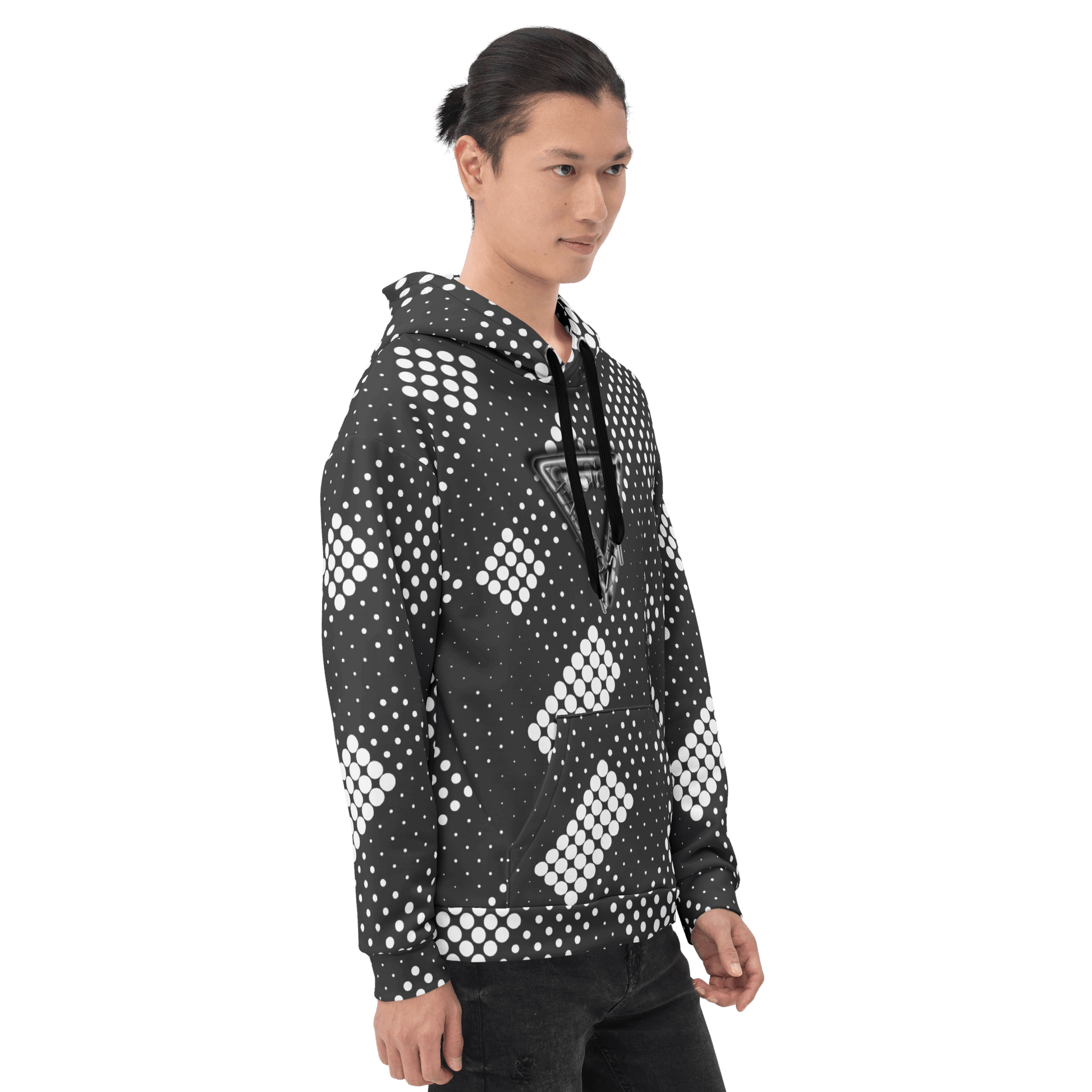 CaRaUaNa Unisex Hoodie Grey white CaRaUaNa Fashion