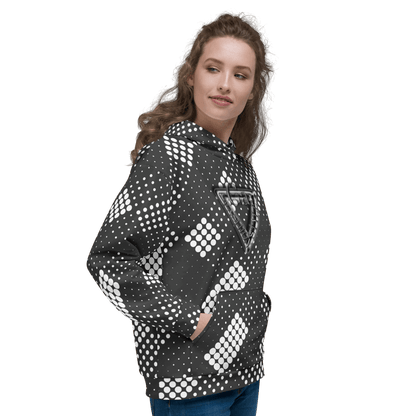 CaRaUaNa Unisex Hoodie Grey white CaRaUaNa Fashion