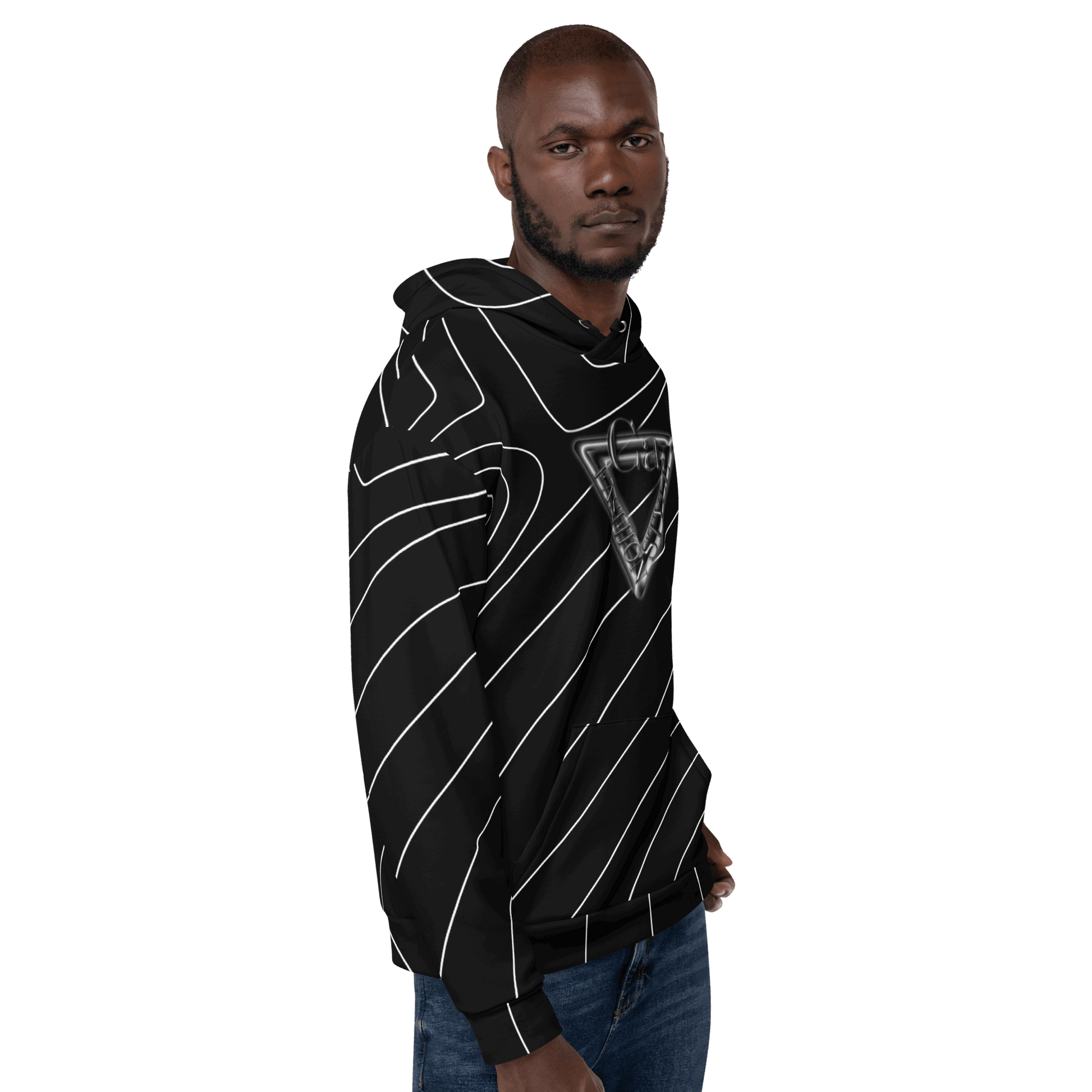 CaRaUaNa Unisex Hoodie Black Branded CaRaUaNa Fashion