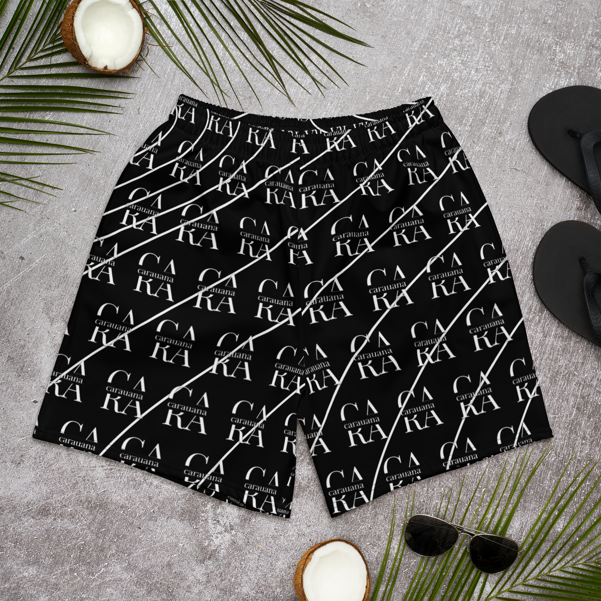 CaRaUaNa Athletic Shorts Unisex black LUX