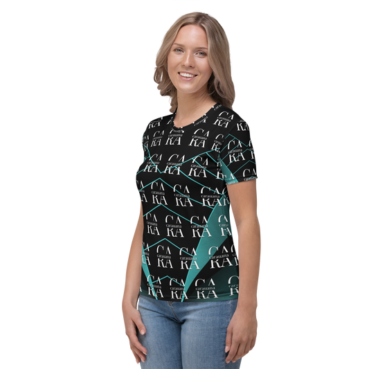 Women's T-shirt black Green Famous Carauana Store