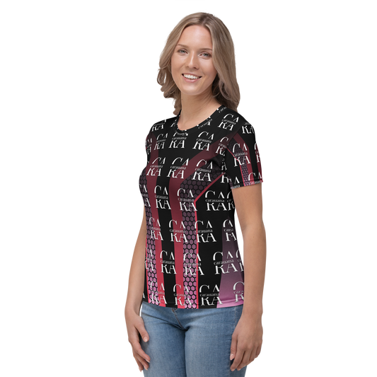 Women's T-shirt black Pink Carauana Store