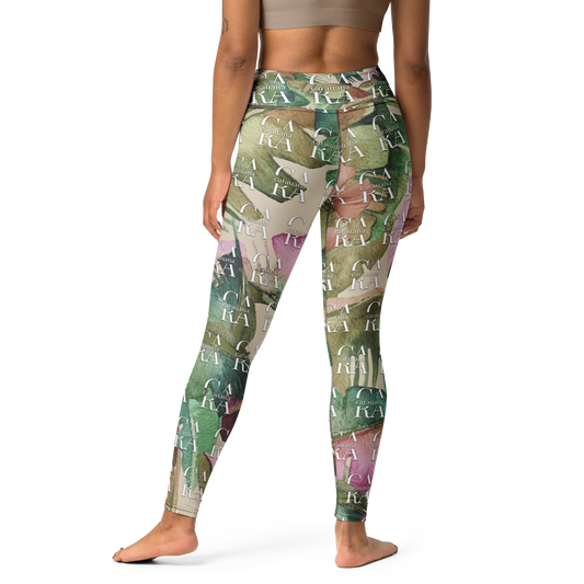 CaRaUaNa Leggings SPORT Green Beige branded Carauana Store
