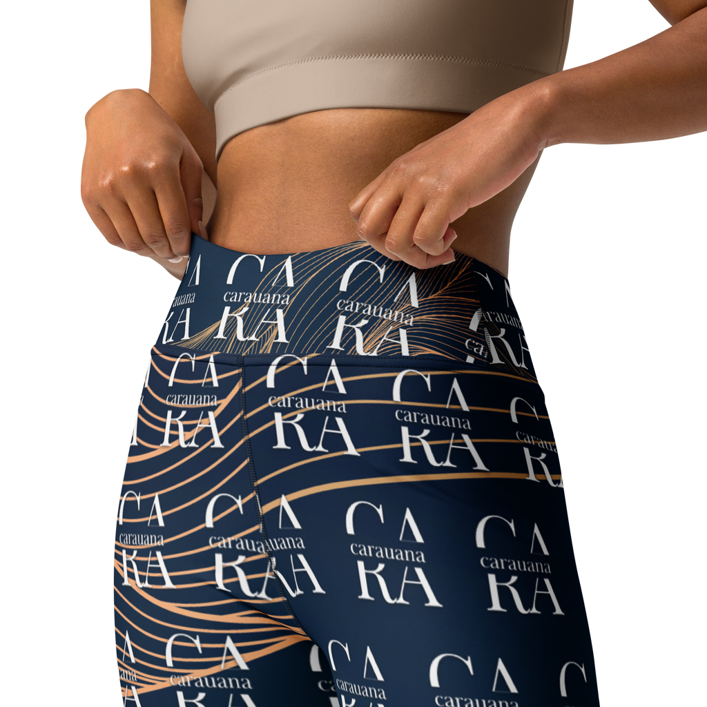 CaRaUaNa Leggings SPORT blue gold Carauana Store
