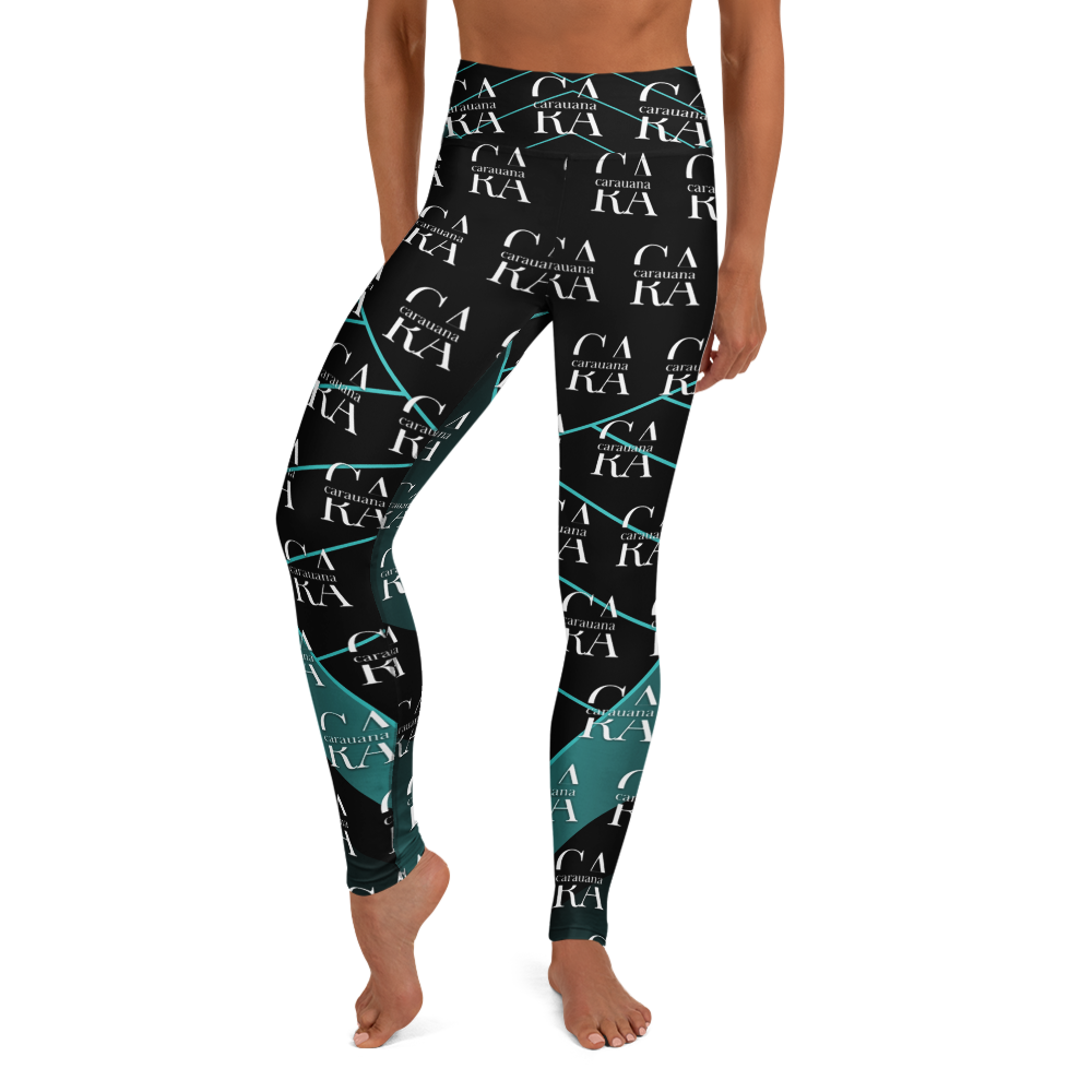 CaRaUaNa Leggings SPORT black Green Famous Carauana Store