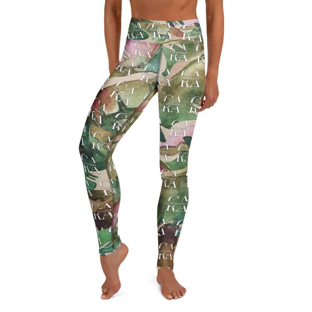 CaRaUaNa Leggings SPORT Green Beige branded