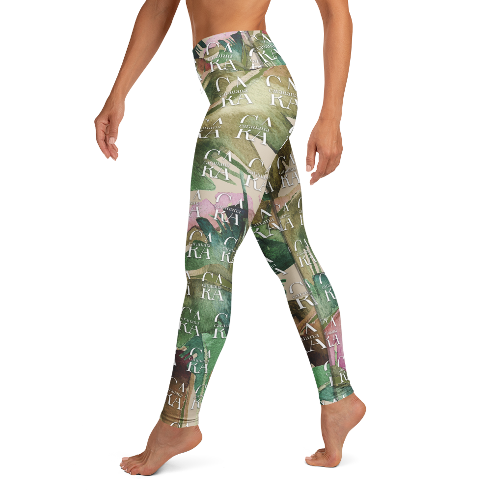 CaRaUaNa Leggings SPORT Green Beige branded
