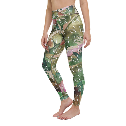 CaRaUaNa Leggings SPORT Green Beige branded
