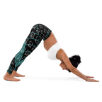 CaRaUaNa Leggings SPORT black Green Famous Carauana Store