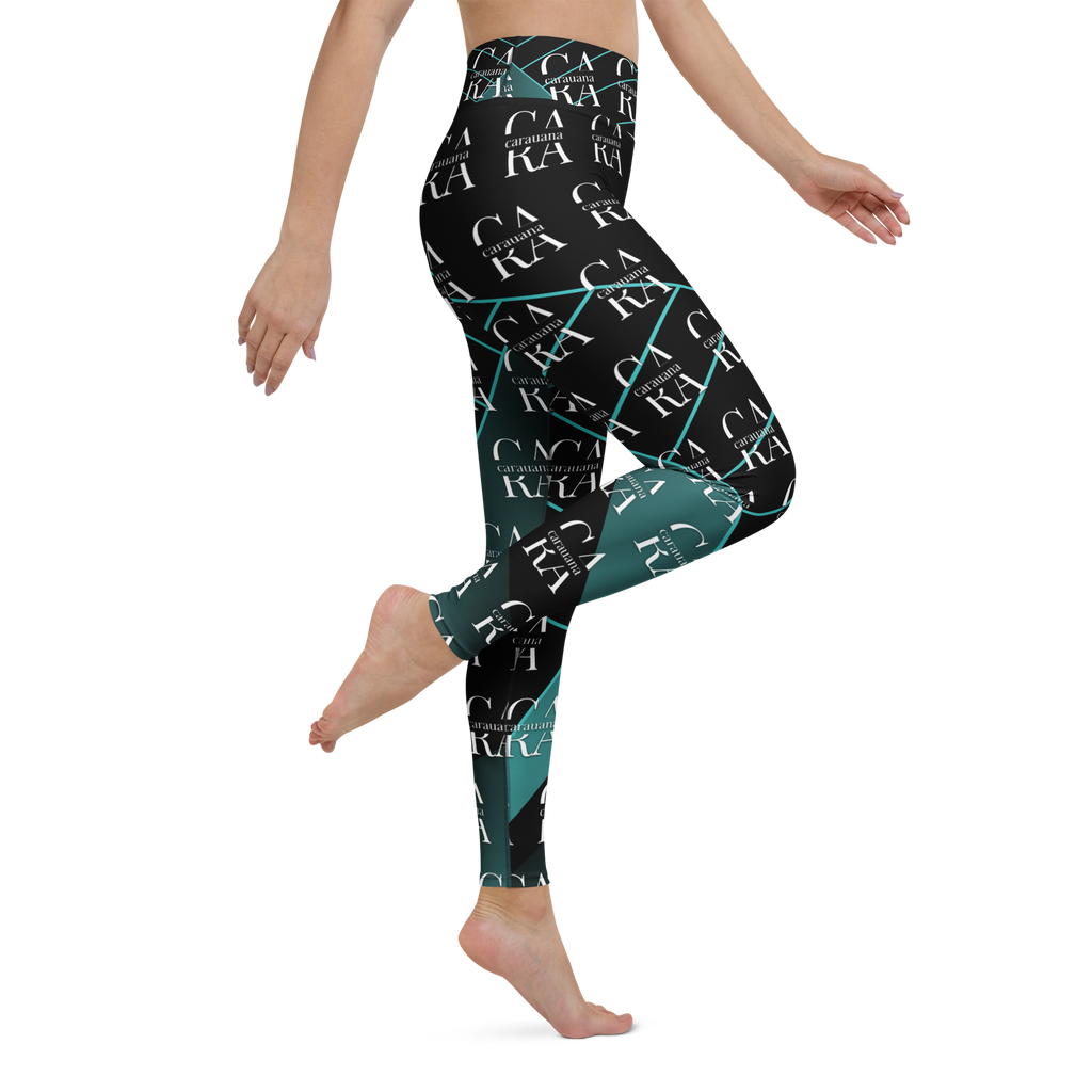 CaRaUaNa Leggings SPORT black Green Famous Carauana Store
