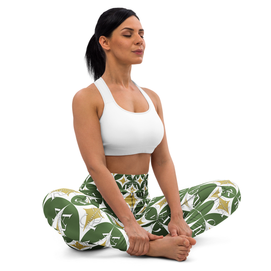 CaRaUaNa Leggings SPORT Pattern Green Carauana Store