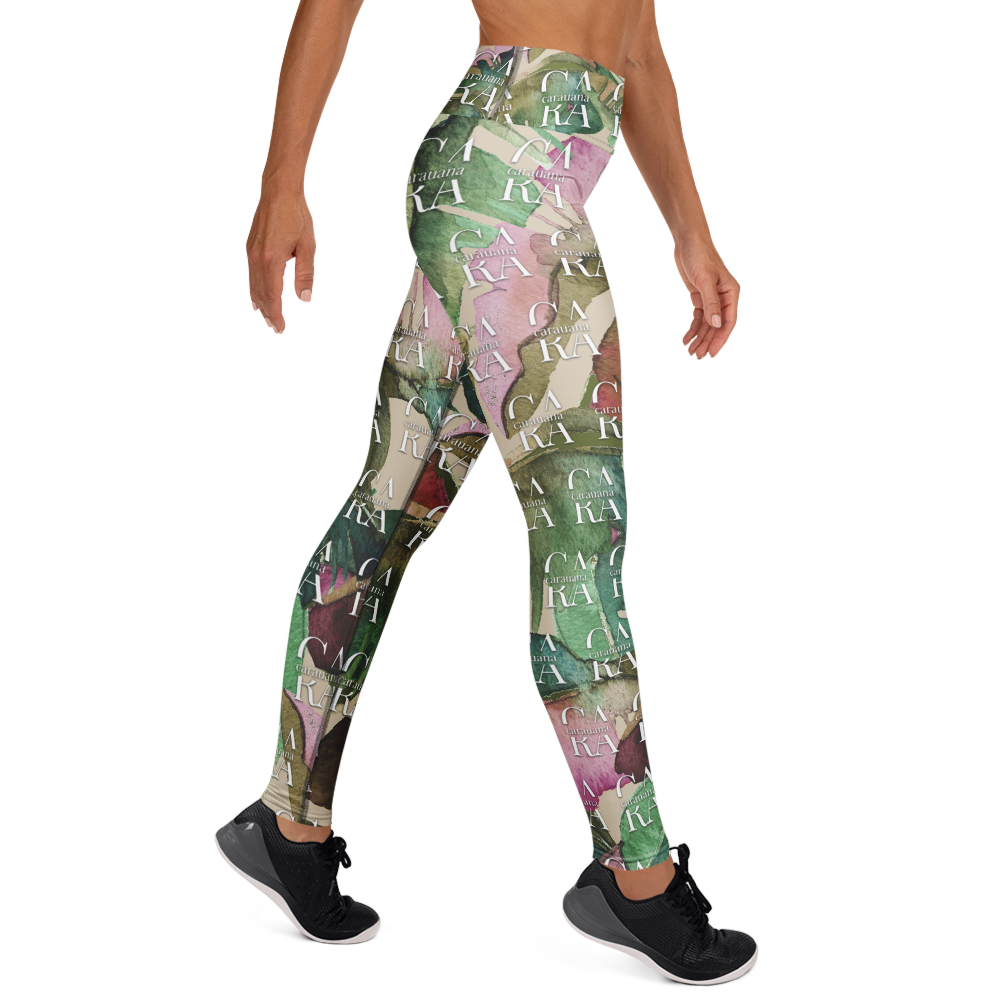 CaRaUaNa Leggings SPORT Green Beige branded