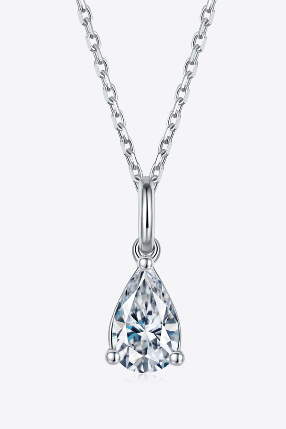 1 Carat Moissanite 925 Sterling Silver Necklace