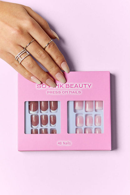 SO PINK BEAUTY Press On Nails 2 Packs