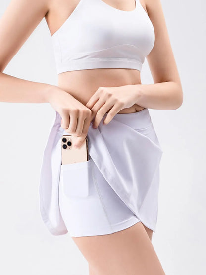 High Waist Active Skort with Pockets Carauana Store