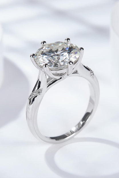 5 Carat Moissanite Solitaire Ring