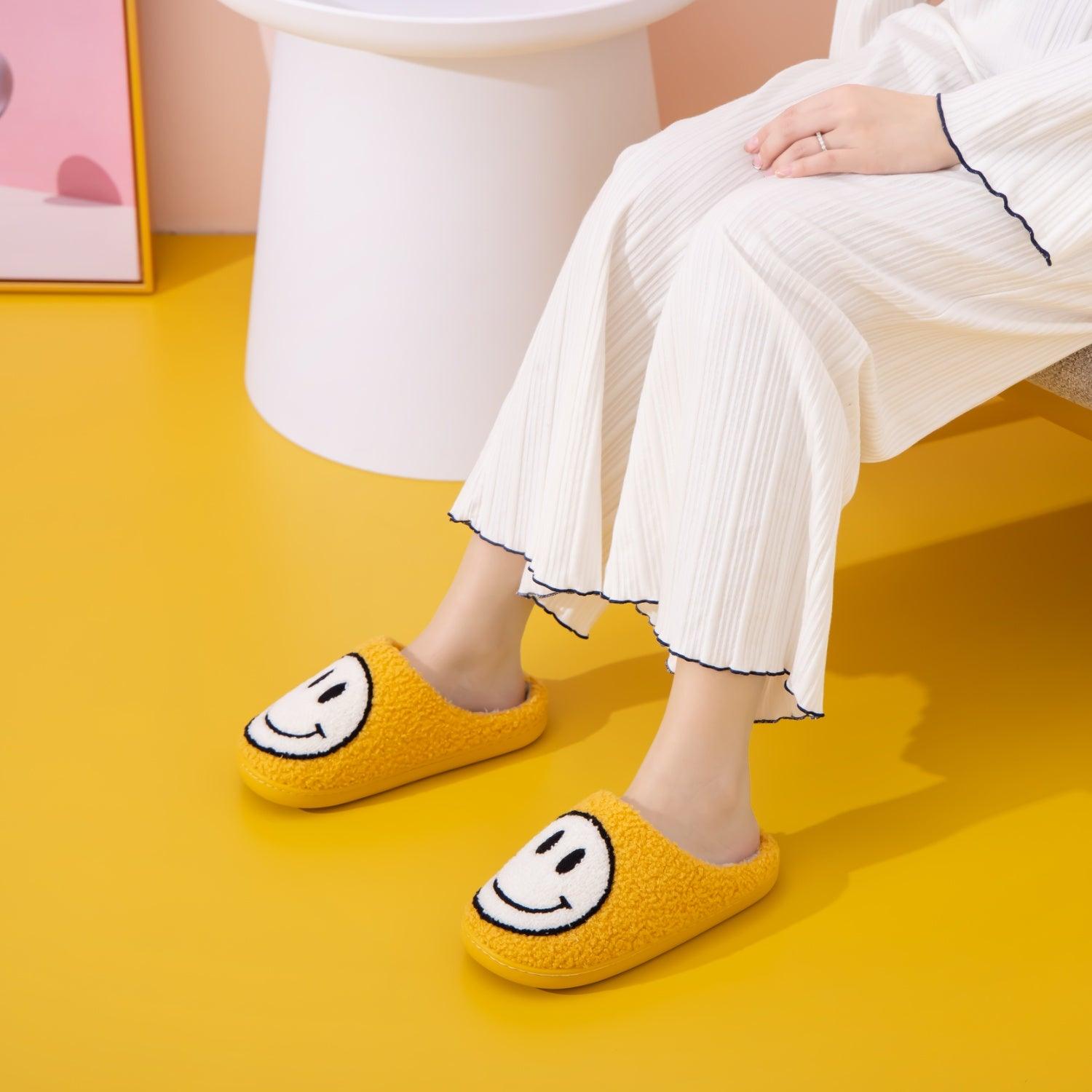 Melody Smiley Face Slippers