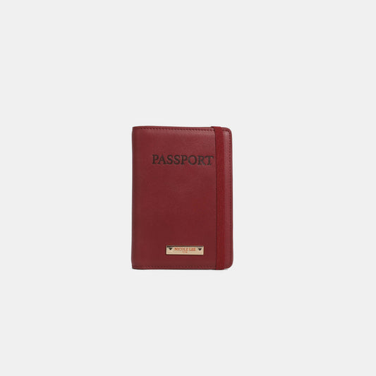 Nicole Lee USA Solid Passport Wallet 