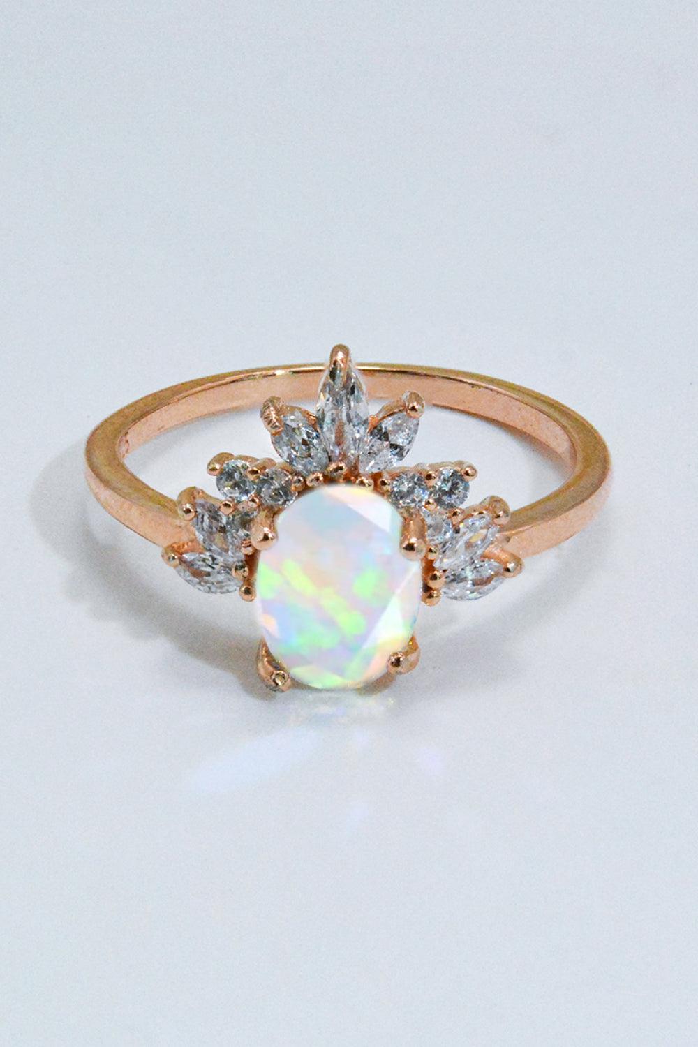 Best Of Me 925 Sterling Silver Opal Ring