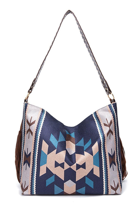 Geometric Canvas Tote Bag Carauana Store