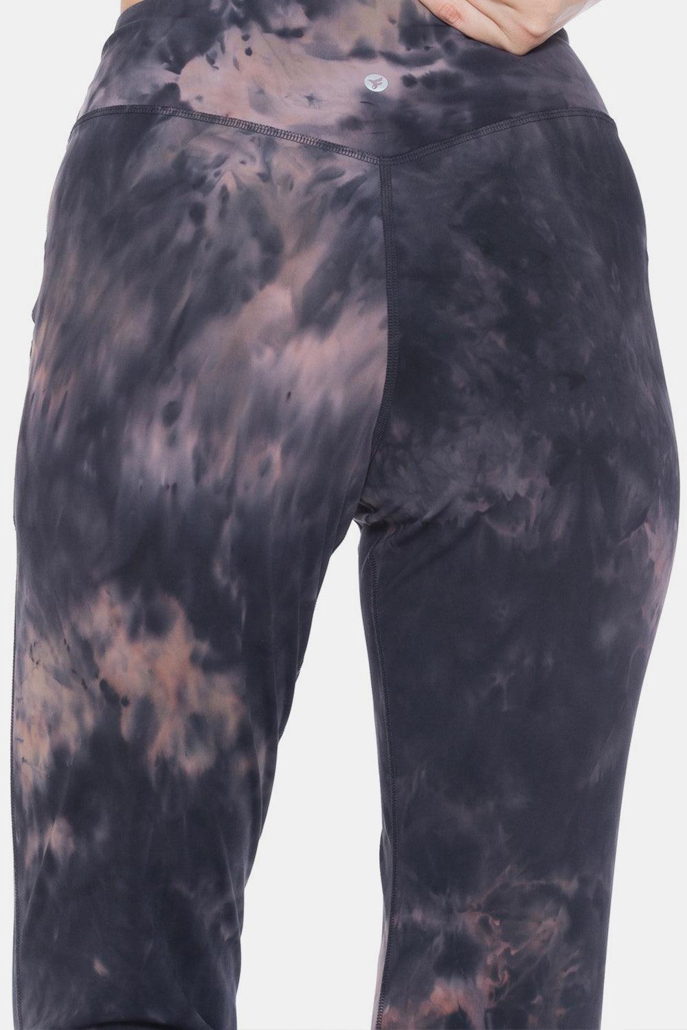 Leggings Depot Tie-Dye High Waist Cropped Leggings