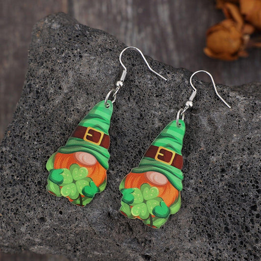 Wooden Alloy Dangle Earrings Carauana Store