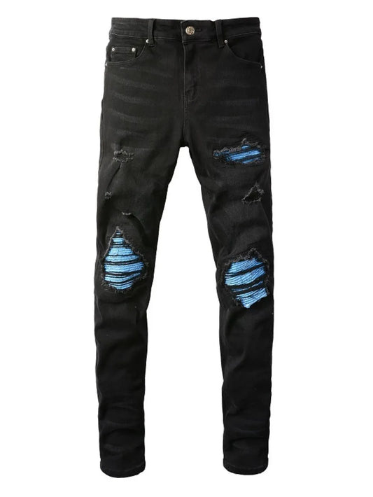 Men's Distressed Skinny Jeans Carauana Store