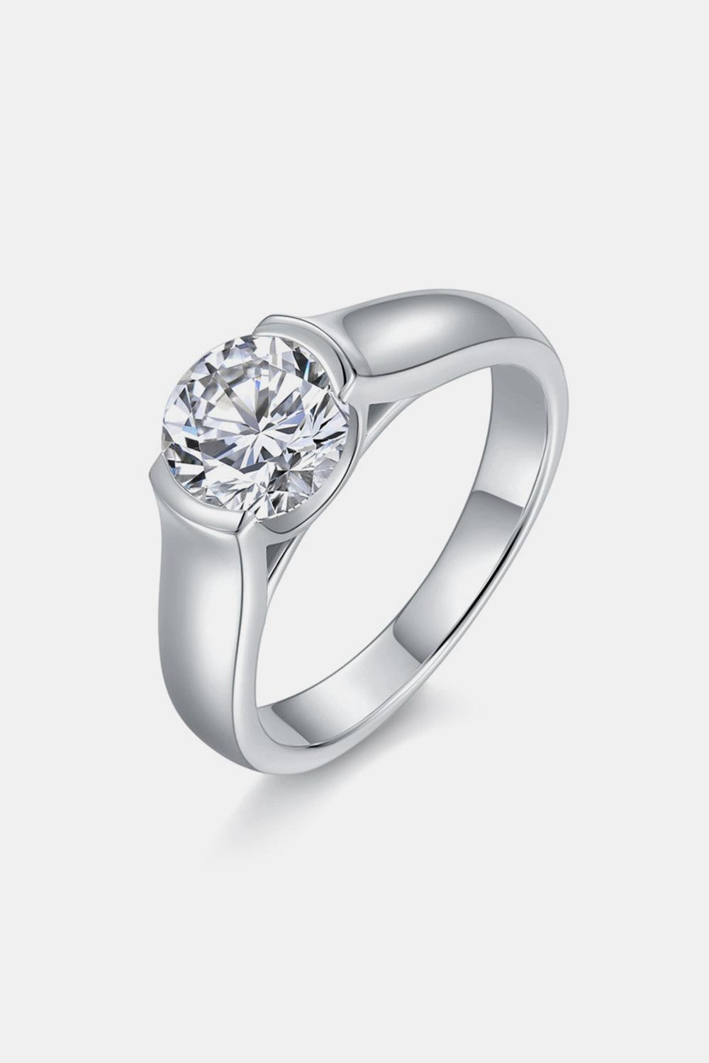 1.5 Carat Moissanite 925 Sterling Silver Ring