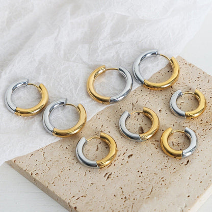 18K Gold-Plated Huggie Earrings