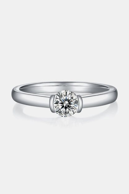 Moissanite 925 Sterling Silver Solitaire Ring