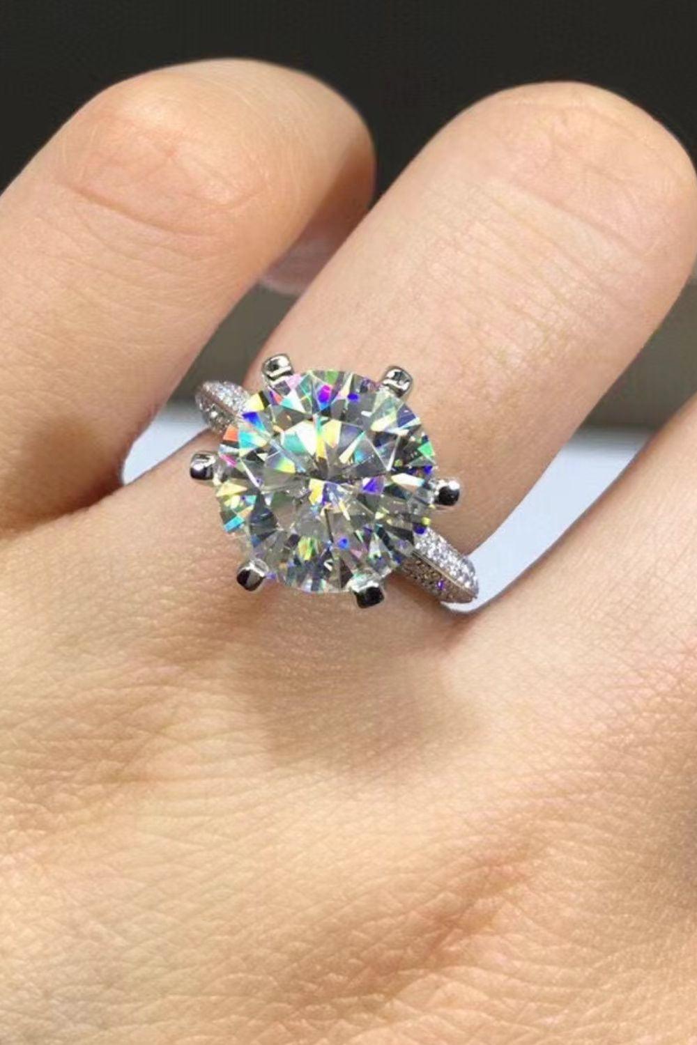 5 Carat Moissanite 6-Prong Ring