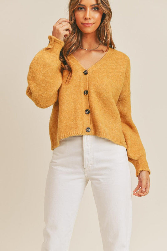 MABLE Long Sleeve Button Down Sweater Cardigan Carauana Store