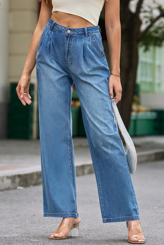 High Waist Wide Leg Jeans Carauana Store