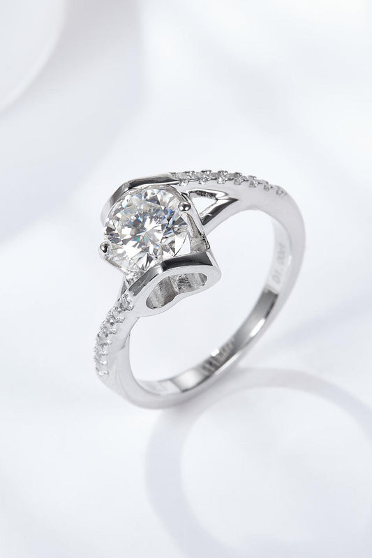 Limitless Love Platinum-Plated Moissanite Ring Carauana Store