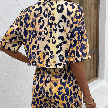 Printed Half Sleeve Top and Shorts Set