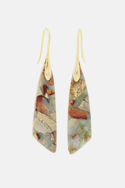 Handmade Natural Stone Dangle Earrings Carauana Store