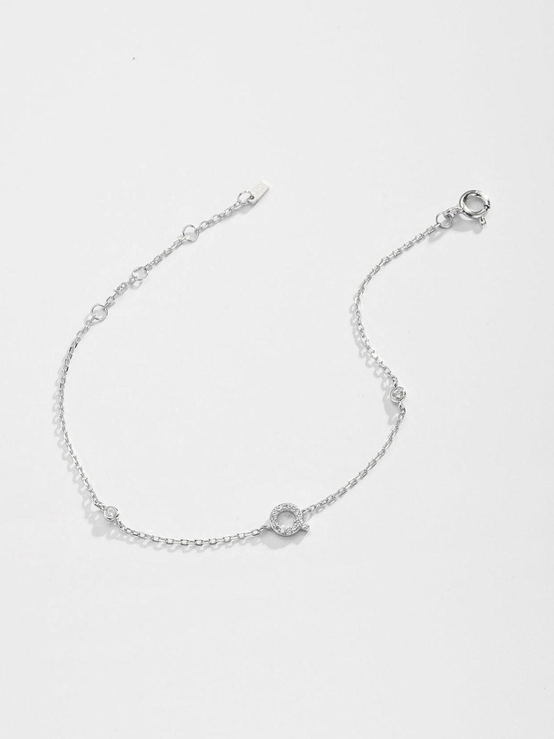 Q To U Zircon 925 Sterling Silver Bracelet