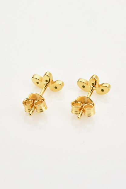 Inlaid 925 Sterling Silver Stud Earrings